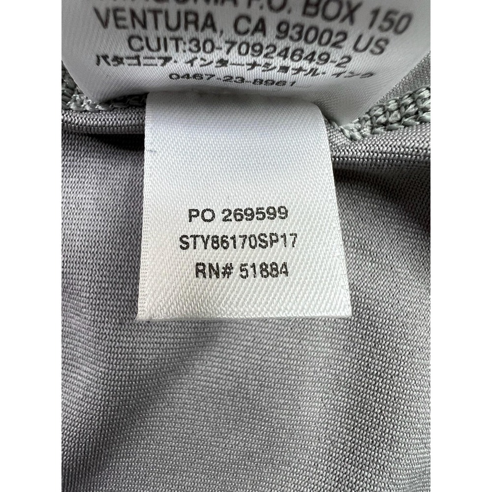 Patagonia Shirt Mens 2XL Gray Long Sleeve UPF 50 Floral Fishing Performance Top - Picture 8 of 10